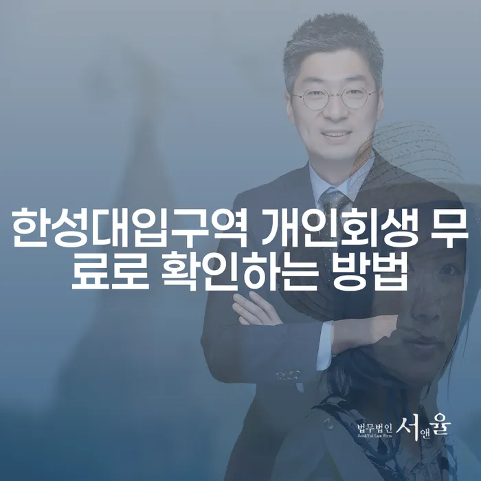 한성대입구역 개인회생 무료로 확인하는 방법